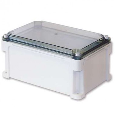 544201 | Корпус 400х400х146 IP67 стенки, прозрачная крышка (выс.крышки 21)