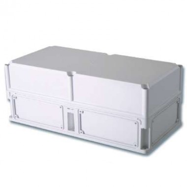 563910 | Корпус 600х300х235 IP67 фланцы, непрозрачная крышка (выс.крышки 110)