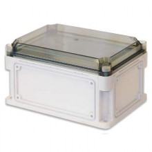 Корпус 600х400х160 IP67 фланцы, прозрачная крышка (выс.крышки 35)