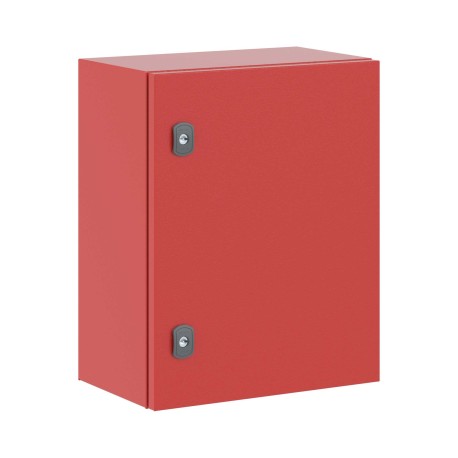 R5ST0549-RAL3000 | Корпус сварной навесной серии ST с М/П размер 500*400*250мм (В*Ш*Г), RAL3000