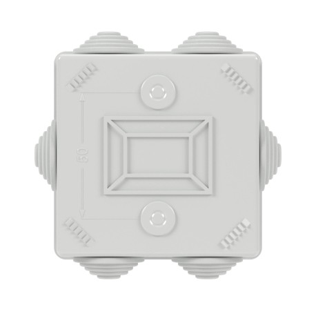 NE3106 | Коробка уравнивания потенциалов, 6 зажимов, 6 вводов д.20мм, 80х80х40мм, IP44-3