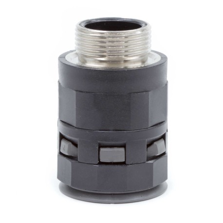 PAS10M16N | Муфта труба-коробка с металлической резьбой DN 10 мм, М16х1,5, полиамид, цвет черный-1