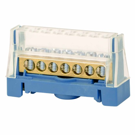 507N | Клеммная колодка соединительная 1р 7х5,3мм. цвет синий