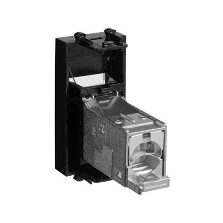 4402391 | Компьютерная розетка RJ-45 модульная, кат.6 экран, "Avanti", "Черный квадрат", 1 модуль-3