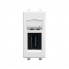 4400301 | USB 3.0 розетка модульная, тип А-А, "Avanti", "Белое облако", 1 модуль