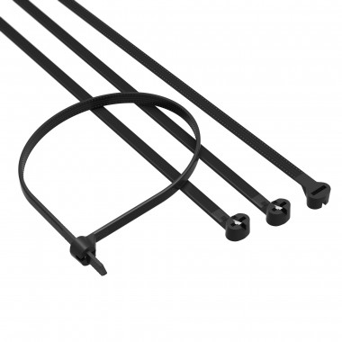 21303SR | Хомут P6.6 с двойным замком, черный 2,5x100