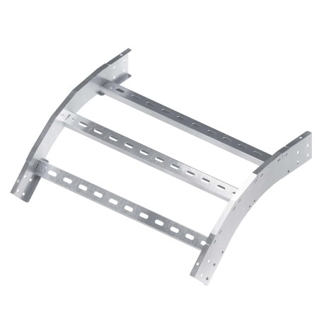 ALPW3830K | Угол лестничный вертикальный внешний 45 градусов 80х300, толщ. 3 мм, R300, в комплекте с крепёжными элементами, необходимыми для монтажа, алюминий