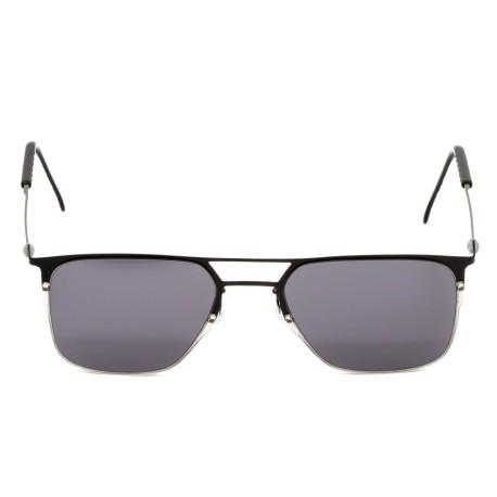 TCSHAM55010001 | Черные солнцезащитные очки из титана с серыми линзами. Модель 12-1