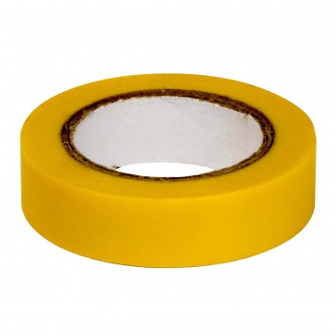 PVC192015Y | Лента изоляционная ПВХ 19x0,15 20м в рулоне Желтая