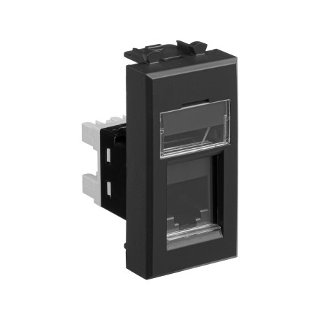 4412311 | Телефонная розетка RJ-12 модульная, Avanti, Черный матовый, 1 модуль-1