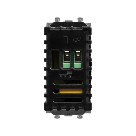 4404131 | Диммер поворотный модульный, "Avanti", "Закаленная сталь", 1 модуль-2