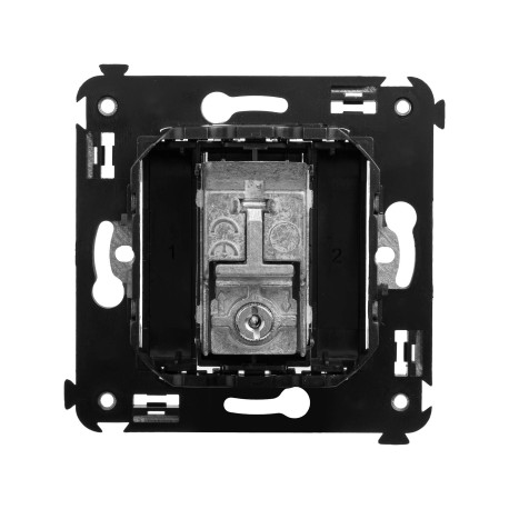 4412513 | Розетка TV проходная в стену, Avanti, Черный матовый-2