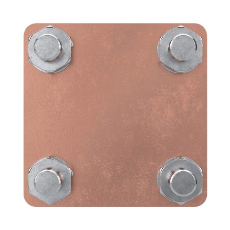 NG3102CU | Соединитель пруток-полоса с разделительной пластиной, 57х57 мм, мед-3