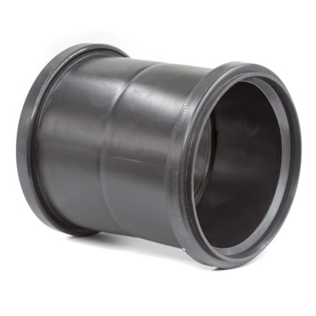 110110 | Муфта переходная с двустенной на гладкостенную трубу д.110 мм