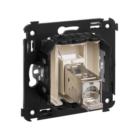 4405363 | Компьютерная розетка RJ-45 в стену, кат.5e одинарная экранированная, Avanti,Ванильная дымка-3