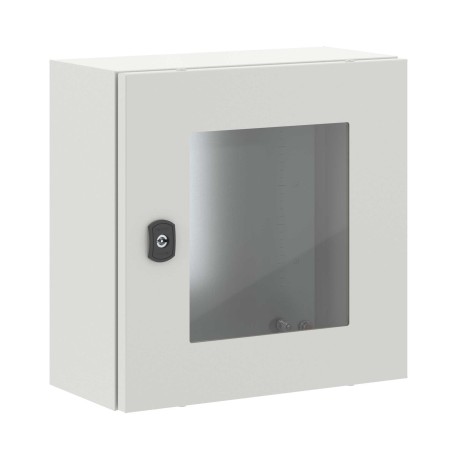 R5STEX0442 | Корпус навесной STE с М/П с прозрачной дверью ВхШхГ 400x400x200 мм-1