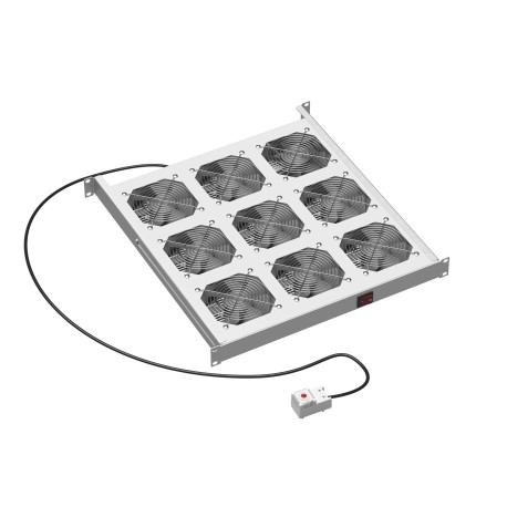 R519VSIT9FT | 19" Вентиляторный модуль, 9 вент. с термостатом-1