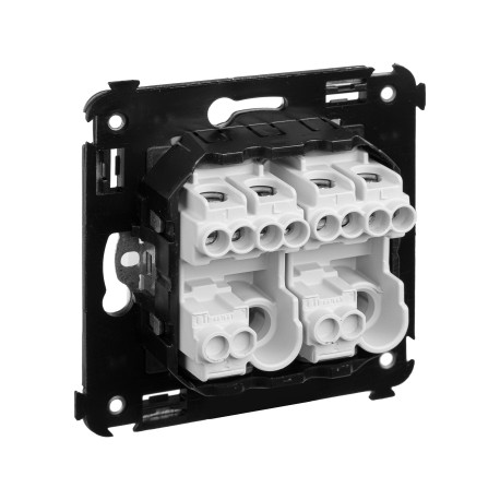 4400154 | Кнопка двухклавишная в стену, Avanti, Белое облако-3