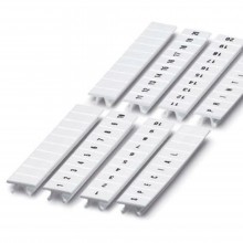 Маркировка для клемм, ширина 6 мм, узкая, для клемм Push-in, белая, L1,L2,L3,N,PE, горизонтальная ориентация, 1 шт. = карта из 80 маркеров
