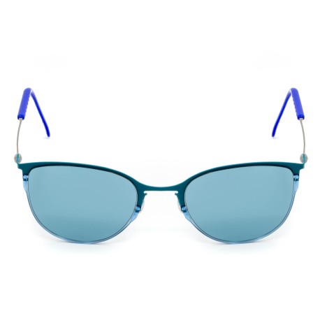 TCSDTM53010001 | Бирюзовые солнцезащитные очки из титана со светло-синими линзами. Модель 04-1
