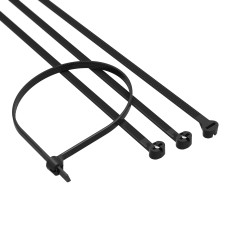 Хомут P6.6 с двойным замком, черный 4,8x250