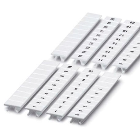 NUPUTUK-5F-L1-PEV | Маркировка для клемм, ширина 5 мм, узкая, для клемм Push-in, белая, L1,L2,L3,N,PE, вертикальная ориентация, 1 шт. = карта из 96 маркеров