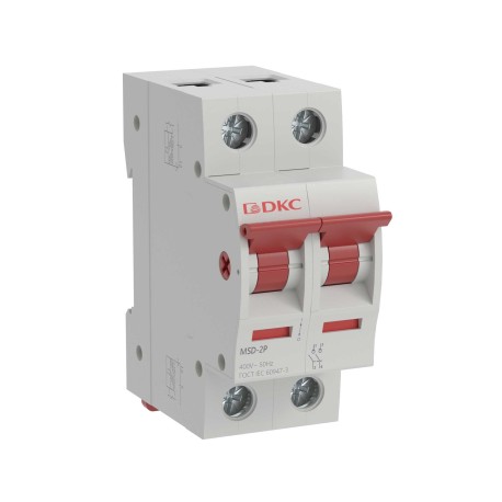 MSD-2P40 | Выключатель нагрузки модульный YON max типа MSD, 2 полюса, 40А