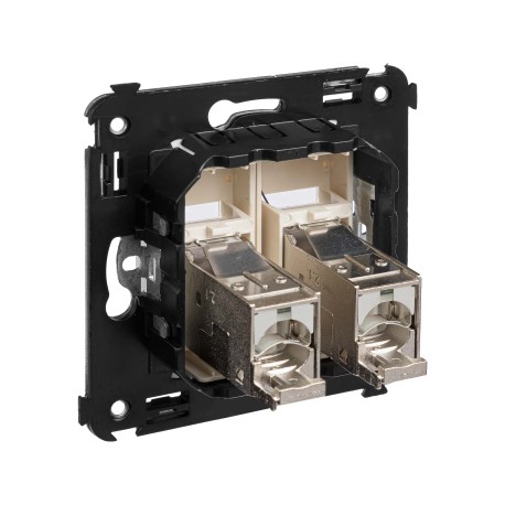 4405394 | Компьютерная розетка RJ-45 в стену, кат.6 двойнаяэкранированная,Avanti, Ванильная дымка-3