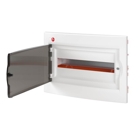 RB18B4TWD | Щиток встраиваемый с дверцей 18 мод.,IP41, белый, с клеммным блоком 63А-2