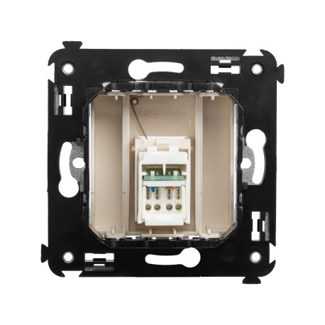 4405463 | Компьютерная розетка RJ-45 в стену, кат.5e одинарная, "Avanti","Ванильная дымка"-2