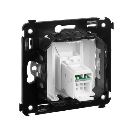 4400463 | Компьютерная розетка RJ-45 в стену, кат.5e одинарная, "Avanti", "Белое облако"-3