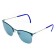 TCSDRS53010002 | Бирюзовые солнцезащитные очки из титана со светло-синими линзами. Модель 11