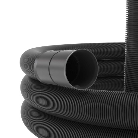 140912A | Двустенная труба ПНД гибкая дренажная д.125мм, SN6, перфорация 360 град., в бухте 40м, цвет черный