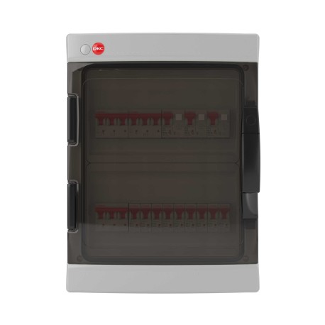 85624 | Щиток настенный с дверцей 24 мод., IP65, серый, 12х2-3