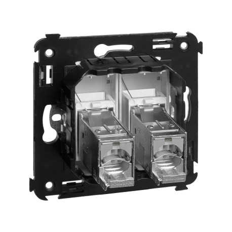 4404394 | Компьютерная розетка RJ-45 в стену, кат.6 двойная экранированнаяAvanti, Закаленная сталь-3