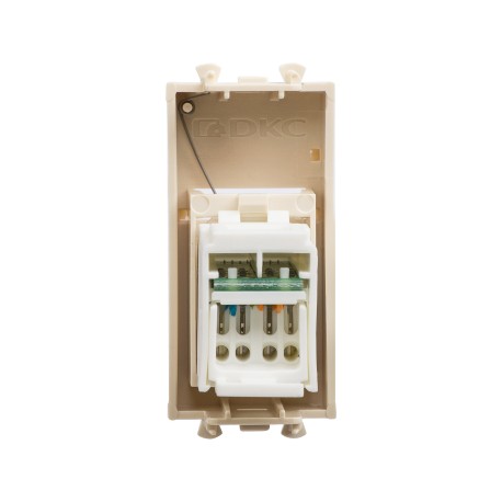 4405461 | Компьютерная розетка RJ-45 модульная, кат.5е, "Avanti", "Ванильная дымка", 1 модуль-2