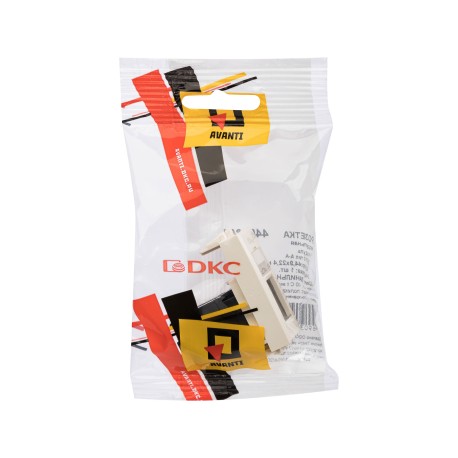 4405301 | USB 3.0 розетка модульная, тип А-А, "Avanti", "Ванильная дымка", 1 модуль-4