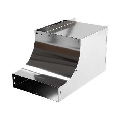 ISULL0507KC | Угол CSSS 90 вертикальный внутренний переходник левосторонний осн. 75 H50, нержавеющая сталь AISI 304 (крепеж в комплекте), необходимыми для монтажа