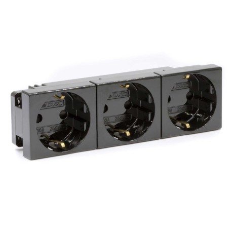 45203 | Тройная розетка Viva черная-1