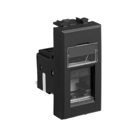 4412291 | Компьютерная розетка RJ-45 модульная, кат.6, Avanti, Черный матовый, 1 модуль-1