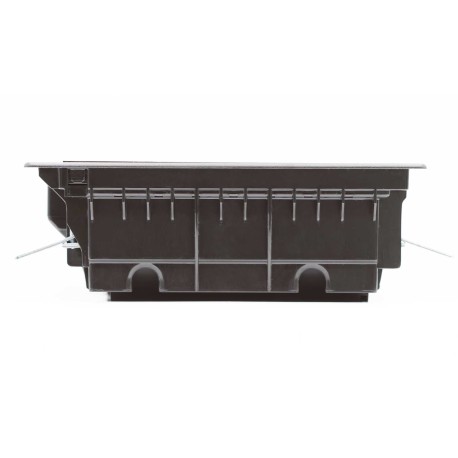 88012 | Лючок напольный 12 мод, черный RAL 9005-6