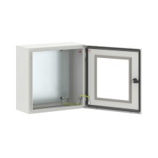 Корпус навесной STE с М/П с прозрачной дверью ВхШхГ 400x400x200 мм