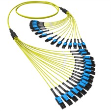 Оптическая разветвительная сборка 32 ОВ, 9/125 OS2, 16xLC-UPC Duplex Uniboot/16xLC-UPC Duplex Uniboot, тип полярности - прямая (Tx-->Rx), 5 м