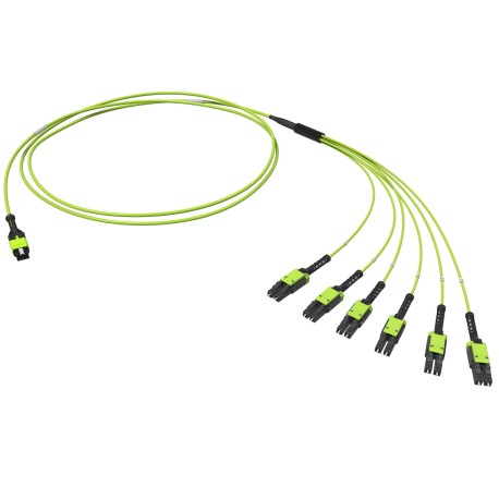 RNFML12V05 | Оптическая разветвительная сборка 12ОВ 50/125 OM5, 1xMTP PRO(12)/6хLC Duplex Uniboot, 5м (предустановленная конфигурация: MTP Male , тип полярности - прямая (Tx-->Rx)