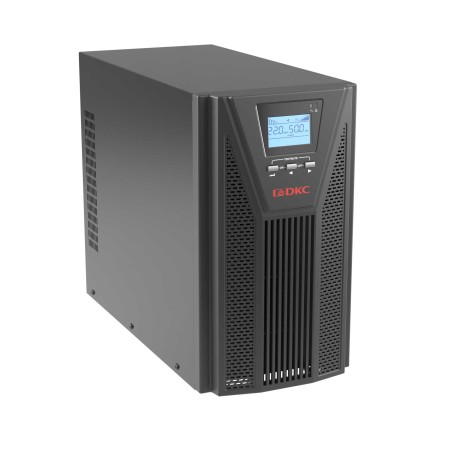 SMALLT3A10H | Онлайн ИБП ДКС серии Small Tower, 3000 ВА/2700 Вт, клеммы, EPO, USB, RS-232, RJ45, 8 x 7 Ач-1