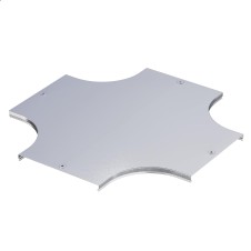 Крышка на ответвитель горизонтальный DPX Х-образный, осн.50, 0.8мм, RAL9010