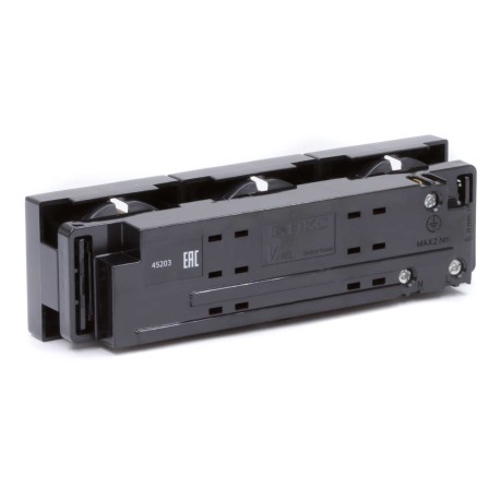 45203 | Тройная розетка Viva черная-3