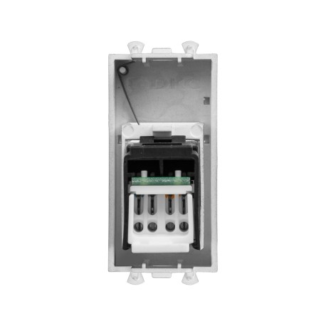 4404461 | Компьютерная розетка RJ-45 модульная, кат.5е, "Avanti", "Закаленная сталь", 1 модуль-2