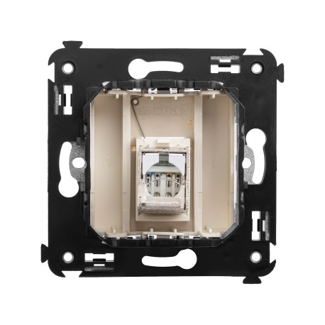 4405393 | Компьютерная розетка RJ-45 в стену, кат.6 одинарная экранированная, Avanti,Ванильная дымка-2