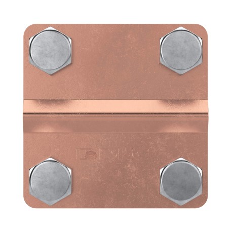 NG3102CU | Соединитель пруток-полоса с разделительной пластиной, 57х57 мм, мед-2